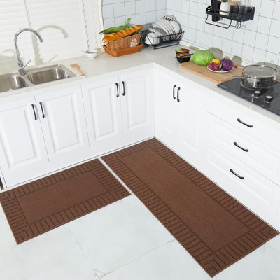 Kitchen Rugs,Set Of 2 60X89cm+60X152cm