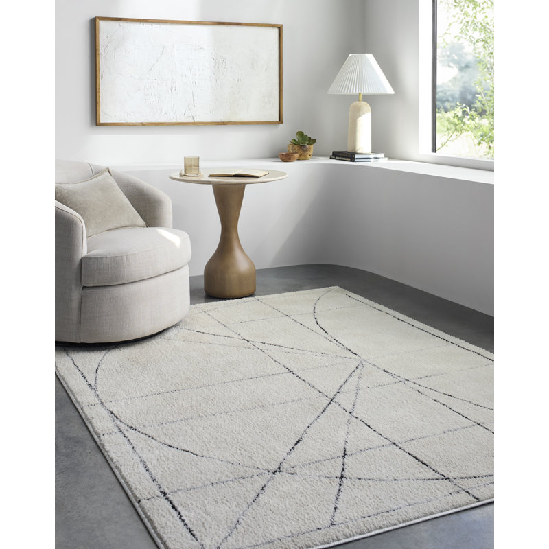 Galey Alix x Livabliss Architect V Indoor Machine Woven Area Rug, Rectangle 5'3" x 7'