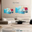 Avery - abstrait rouge et bleu-106052109