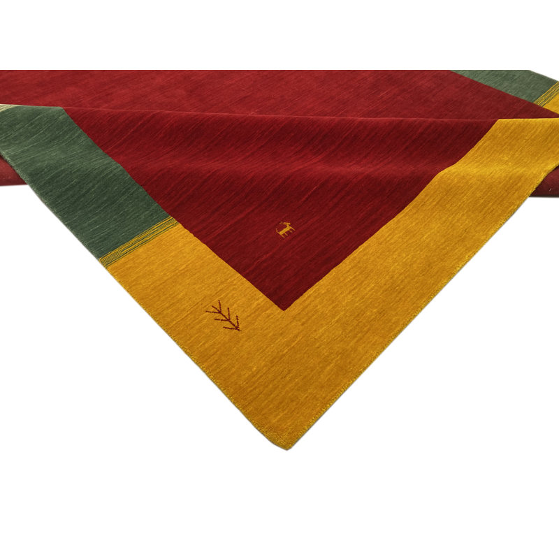 Hand Woven Red Indoor Rug, Rectangular 200 x 300cm