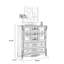Armoire d'appoint en bois manufacturé bleu massif-295002692