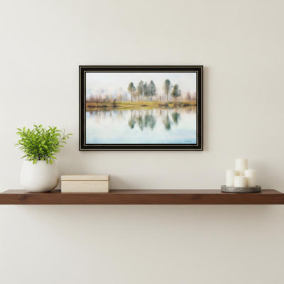 Lake Reflections, impression encadrée noire
