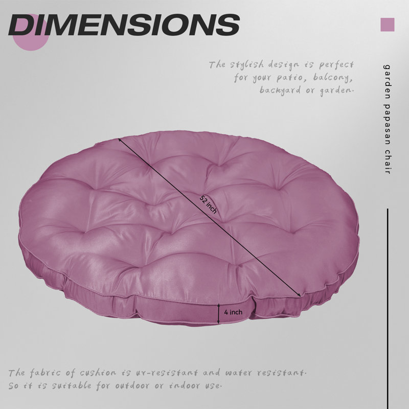 Coussin de siège d'extérieur, Mauve
