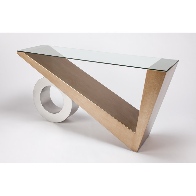 60'' W Glass Console Table