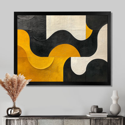 Nonce gris et noir, formes abstraites, Reflections I - formes abstraites, art mural