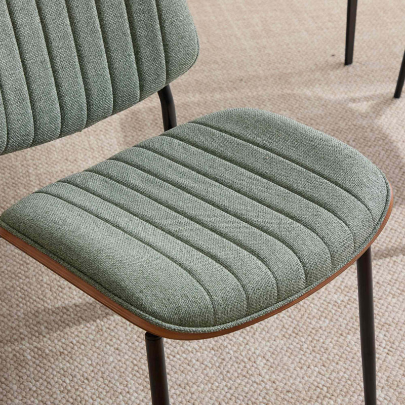 Ensemble de 2 chaises de salle à manger de style Mid-Century