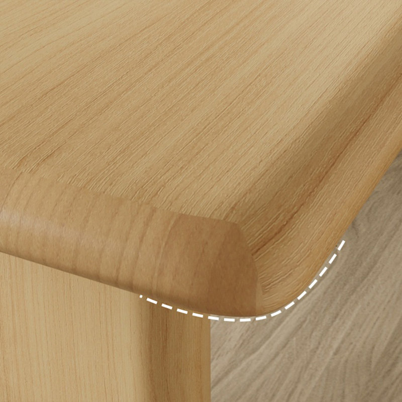 Natural solid wood table set, 29.52"H x 55.11"L x 27.55"W