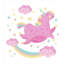 Ensemble de housse de couette licorne-71470257