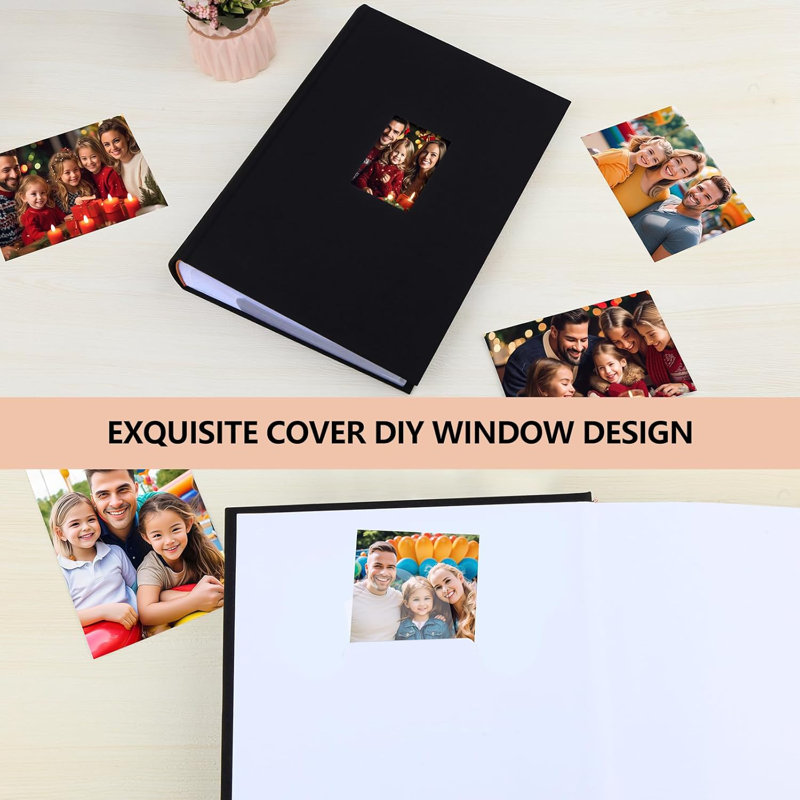 450 Pockets Photo Album 4x6 with Writing Space