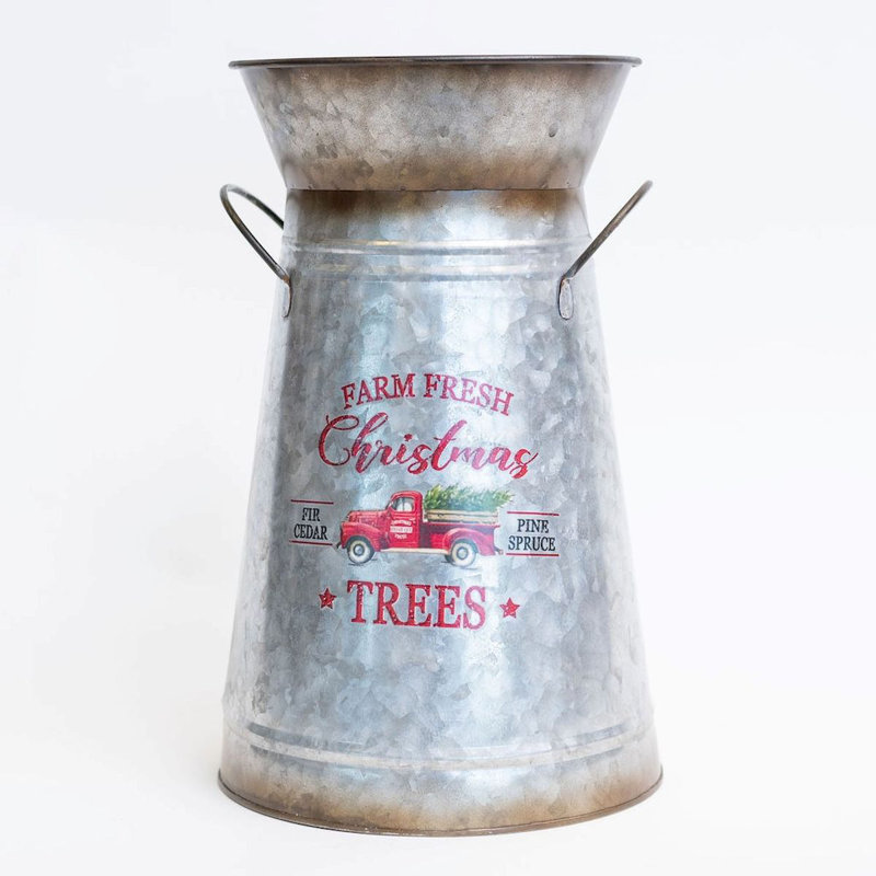 Vase de table en métal 13,75 po Komor