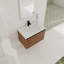 Ensemble de meuble-lavabo brun 30 po avec lavabo de comptoir en résine et 2 portes | Idée de cadeau