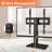 KKTONER Height Adjustable Universal TV Stand Base Mount Tabletop TV Stand for 27 to 60 inch TV