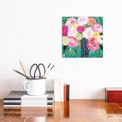 Botanical Splash by Carrie Schmitt - Wrapped Canvas Painting