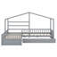 Lit plateforme House avec trois tiroirs de rangement-1374061554