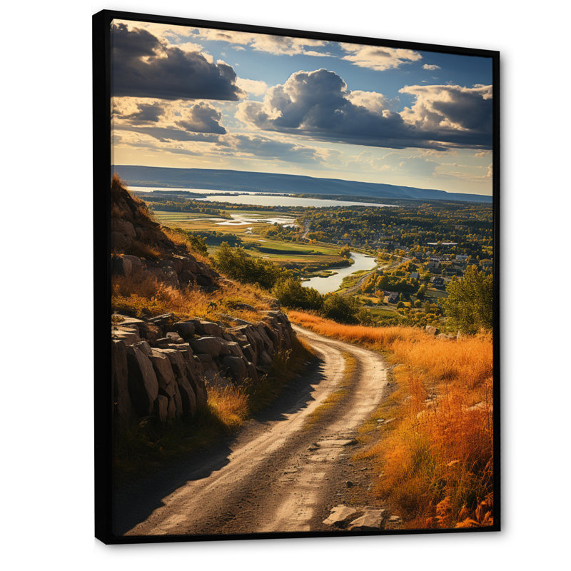 Vermont Mountain Landscape II, reproduction d'art sur toile, H 40 po x l 30 po, Cadre flottant noir