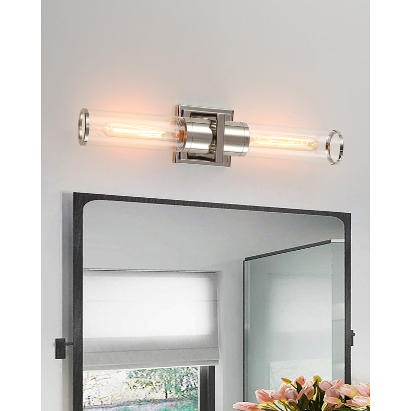 Lampes à miroir 2 lumières Hurlie: options de suspension horizontale et verticale pour les couloirs, les chambres et les salles de bain