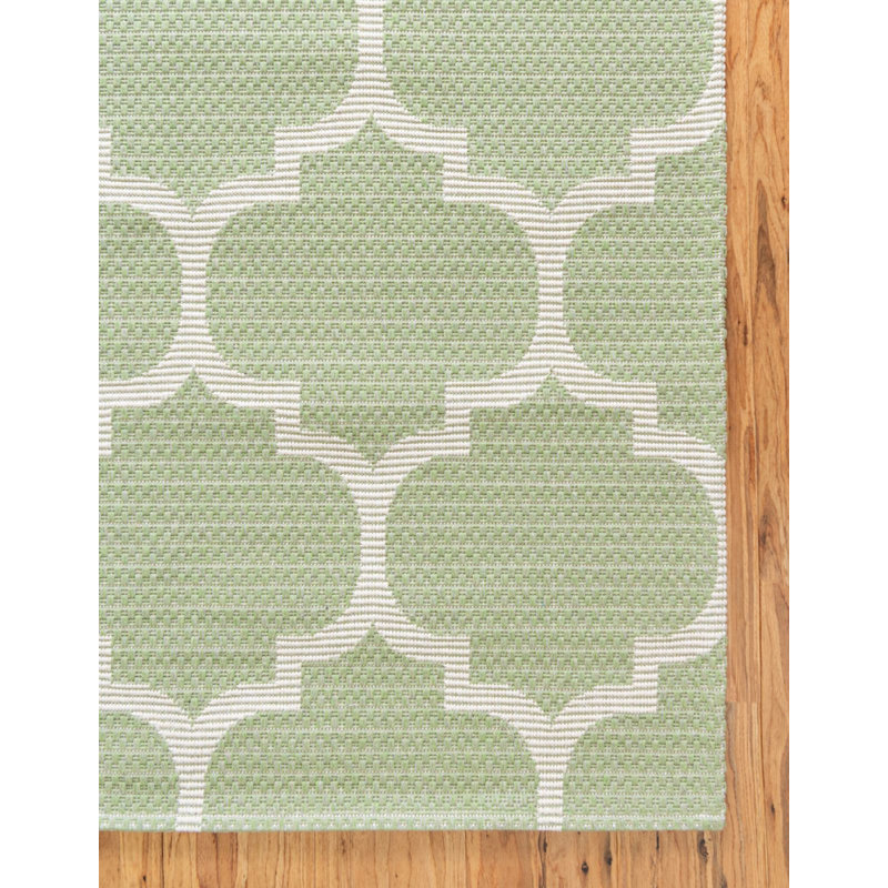 Tapis contemporain de couleur grassy, Rectangle 2 pi 2 po x 3 pi
