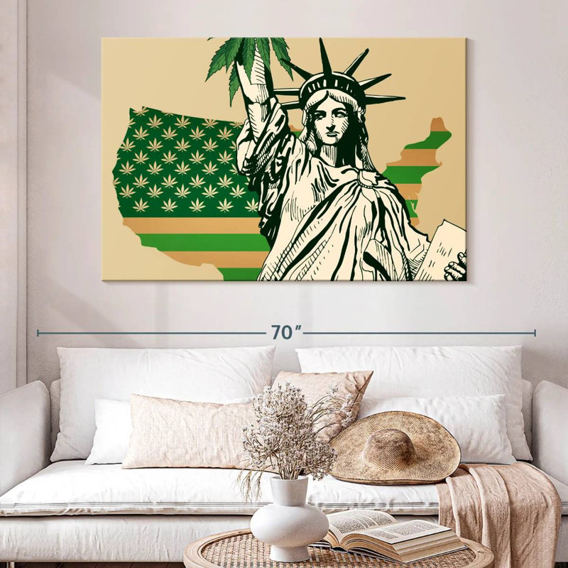 Marijuana US Flag, 32" H x 48" W