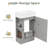 Abhijith 19'' Single Bathroom Vanity with Ceramic Top-196900040