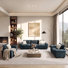 Ensemble de canapé modulaire rembourré 3 pièces, ensemble de canapé surdimensionné avec canapé et fauteuils