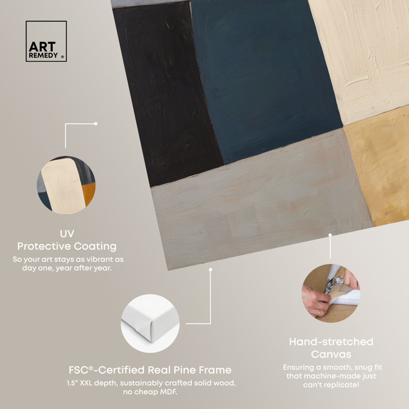 Colour Panels II Canvas Print Modern Wall Decor by , 12"H x 12"W, Gallery Wrapped