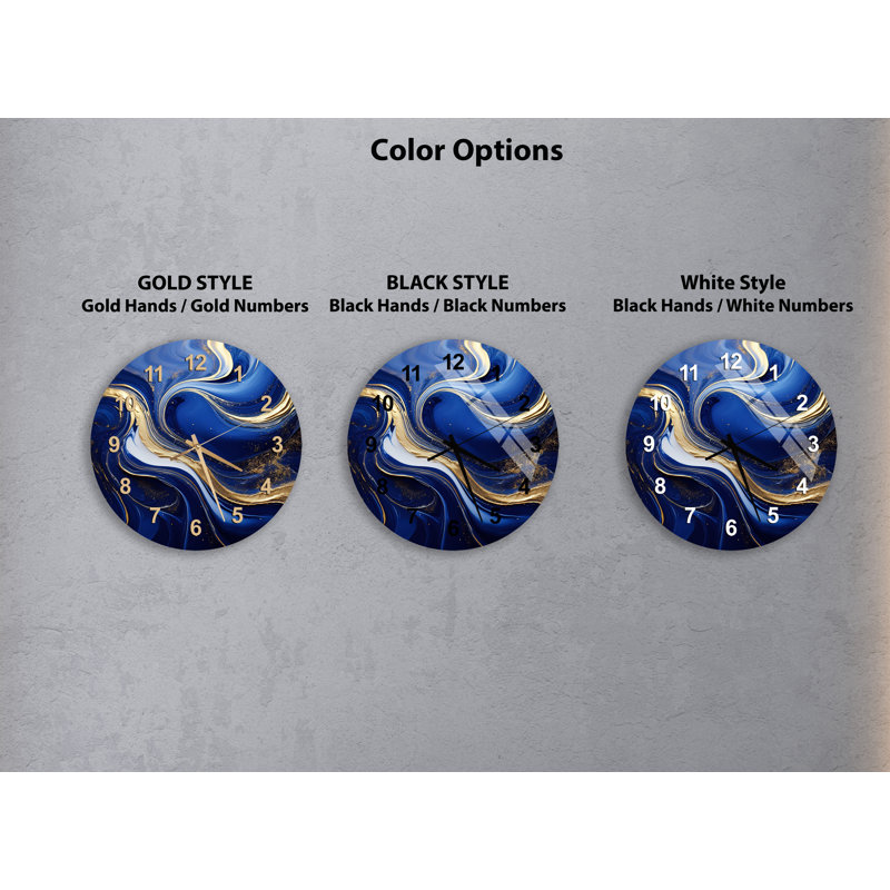 Horloge murale Luxe, Noir