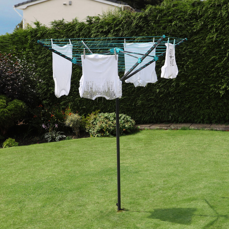 Plastic Rotary / Umbrella Clothesline, 112cm H x 12cm W x 12cm D