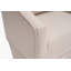 Fauteuil demi-tonneau pivotant en lin avec repose-pieds-733757787