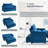 Convertible Sofa Bed, 3-In-1 Multi-Functional Velvet Sleeper Couch Pull-Out Bed, 47'' Loveseat Chaise Lounge With Adjustable Backrest, Living Room, Small Space