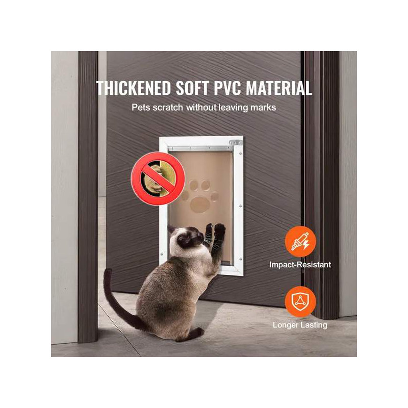 Clapet de remplacement pour porte pour animaux 10,25 po x 16,25 po compatible avec les portes pour animaux