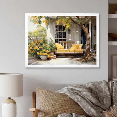 Maryorie Farmhouse Yellow Country Comfort III - Farm Wall Art