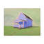 Art sur toile, Maison bleue-104110559
