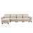 Modern L-Shape Feather Filled Sectional Sofa With Reversible Chaise For Living Room-1461418109