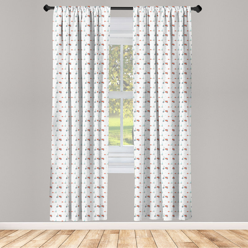 Rideaux 4 panneaux Bungalow Rose, L 56 po x L 84 po