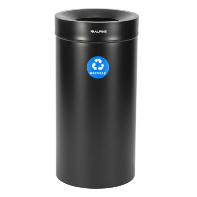 Poubelle de recyclage en acier inoxydable 27 gallons