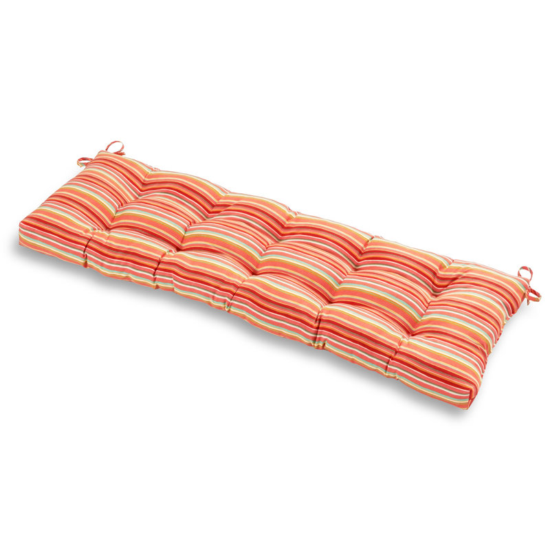 Shipton Outdoor Bench Seat Cushion, Watermelon, 5", 51" W x 18" D