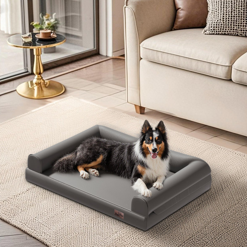 Pet Bed Bolster, 18cm H x 97cm W x 73cm D