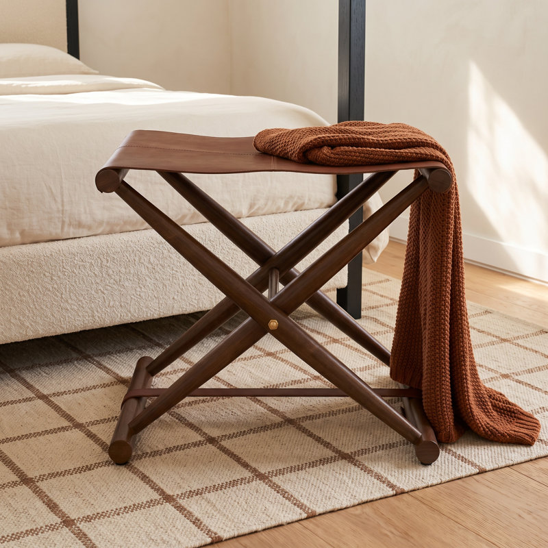 Philo Solid Wood Accent Stool