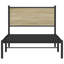 17 Stories Metal Bed Frame Without Mattress Sonoma Oak-1167781735