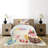 Ambesonne Cartoon Bedspread Set 2 Pcs Colorful Party Elements Twin Multicolor