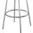 Round Bar Table In Glossy White And , Dining Room Statement Piece, 40.81" H X 30" W D, Strong Wood Metal Creation , Stylish Build-330509763
