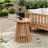 Outdoor Acacia Wood Patio Side Table, Round Coffee Table for Backyard, Lawn, Balcony-357986769