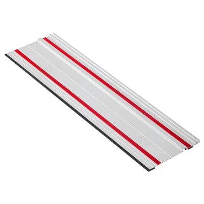 Track Saw Guide Rail, 55-Inch Cutting Range, Kit Includes 2 x 27.5 in Aluminum Extruded Guide Rails and 1 Connector, Compatible with Makita, Festool & WEN Track Saws, for Woodworking Projects