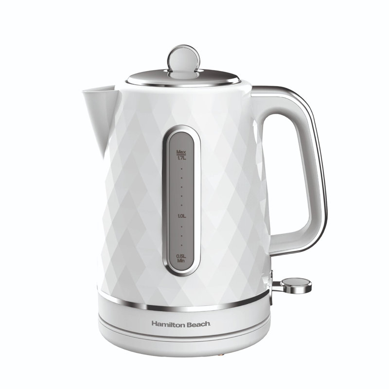 Hamilton Beach 1.7L Plastic Electric Tea Kettle, Black