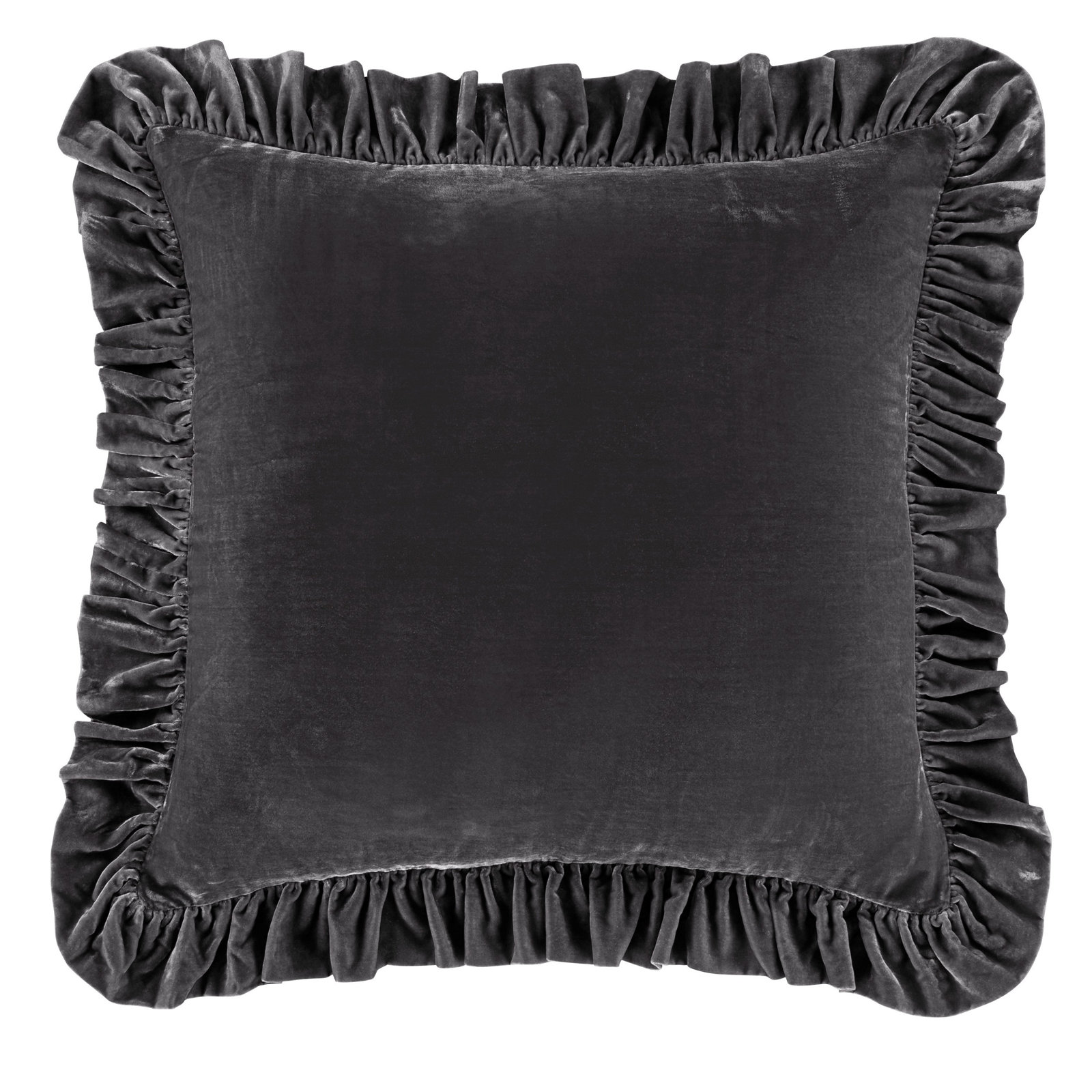Stella Velvet Shams, Slate