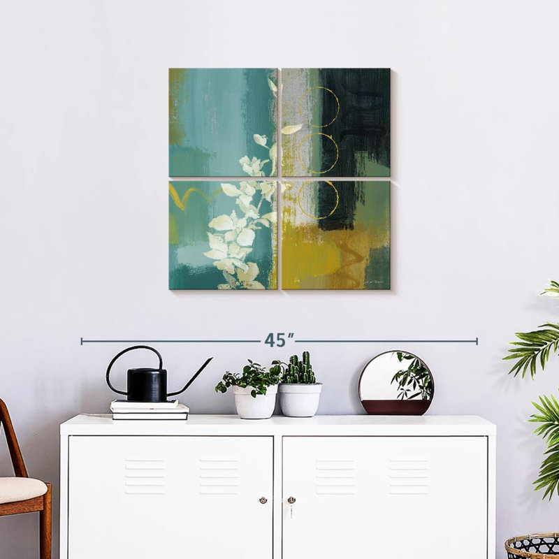 Harnek floral méditerranéen II, H 26 po x l 26 po