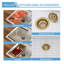 Évier de cuisine à quartz à double cuve en composite de granite avec planche à découper et support à roulettes-123687610