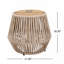 Table d'appoint en bois d'acacia avec base en corde-7701169