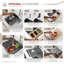 Évier de cuisine encastré à simple cuve en acier inoxydable de calibre 16 de 19 po x 18 po avec grille inférieure-131082549-131082550