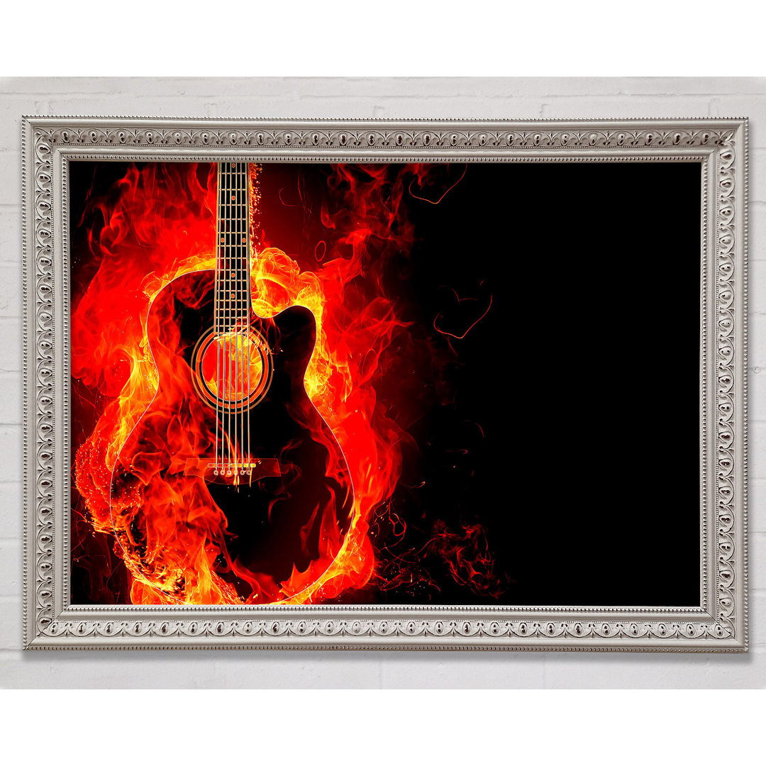 Gitarrenflamme - Druck